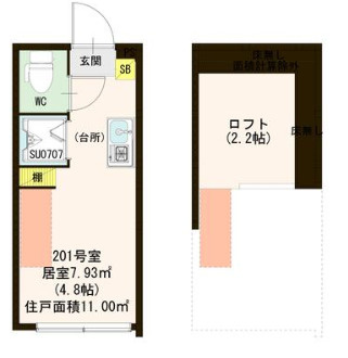 アカツキテラス和泉Ⅱの間取り