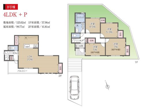 【横浜市戸塚区川上町909-2全3棟新築戸建て】★仲介手数料無料★（川上北小学校・名瀬中学校）の間取り