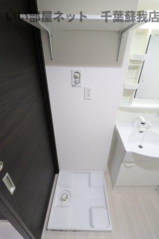 ロザリーヒルの洗面所|洗濯機置場