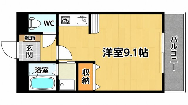 リバーサイドキャッスル弐番館の間取り|別号室タイプ