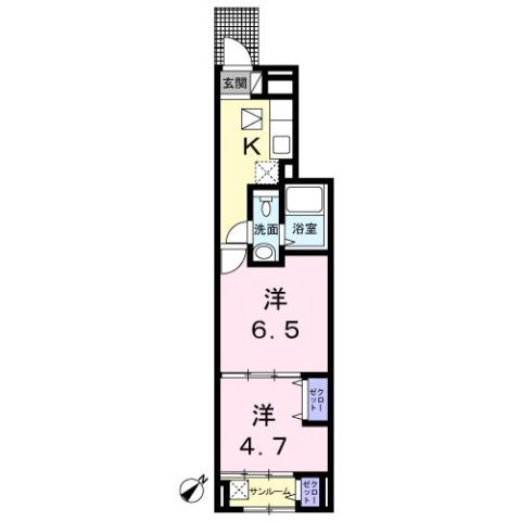 ゴールデン　ブラウンの間取り