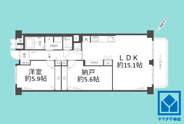 伊丹東宝ハイツの間取り