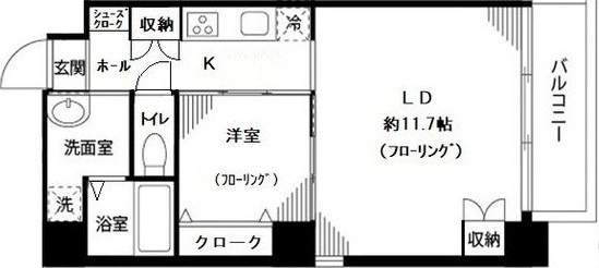 恩京アムールビルの間取り|間取りです。