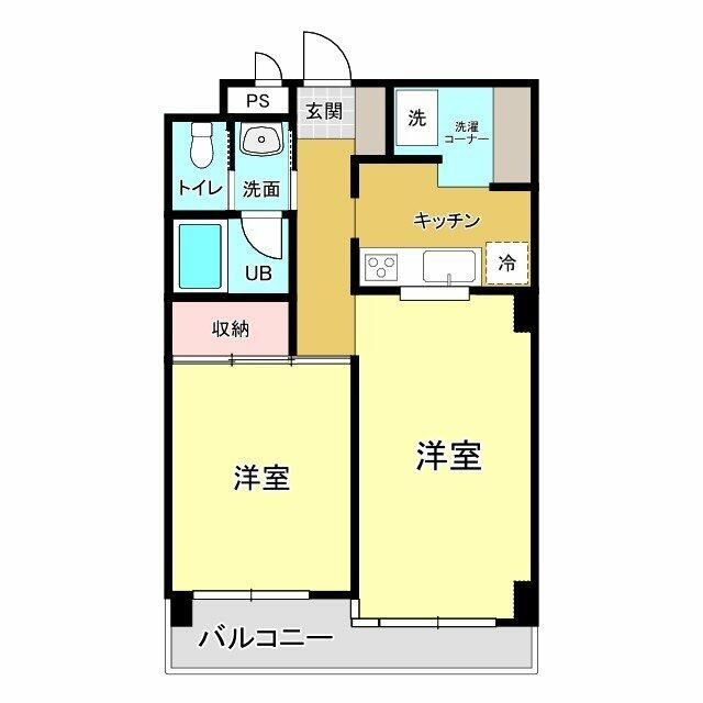 パークヒルズ．Ｋの間取り