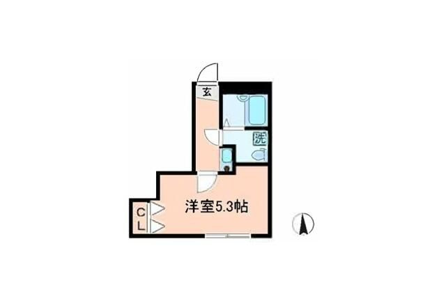 荒川区荒川５丁目のアパートの間取り