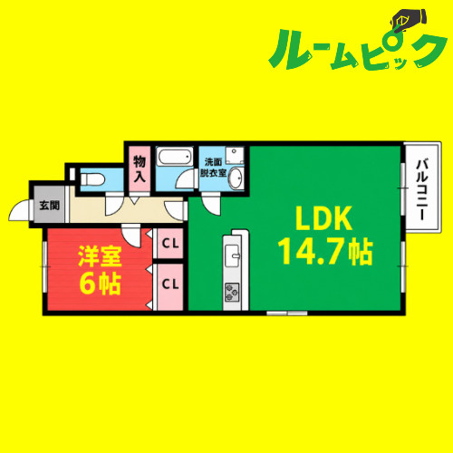 リマーレ道徳　名古屋市賃貸　仲介手数料無料の間取り