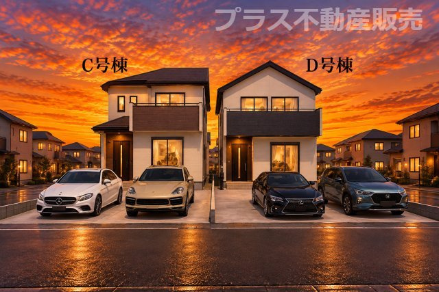 【外観】 | 福岡市博多区板付5丁目　C号棟（全7棟）【仲介手数料無料・0円】 | 建築中の物件は、お近くのモデルハウスも一緒にご覧頂けます。