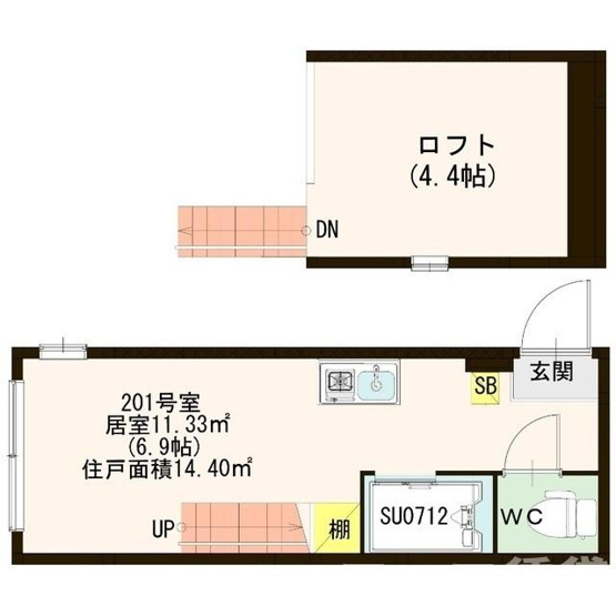 【間取り】 | ハーモニーテラス柳町