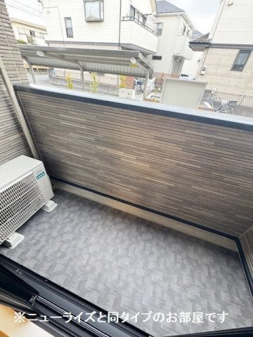 錦町１丁目アパートのバルコニー|落ち着いた時間を過ごせるバルコニーです