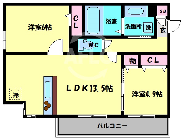 D-room新今里の間取り|D-room新今里　間取り