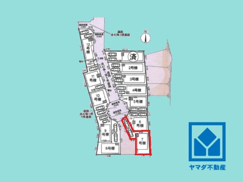 京田辺市薪　第9の区画図