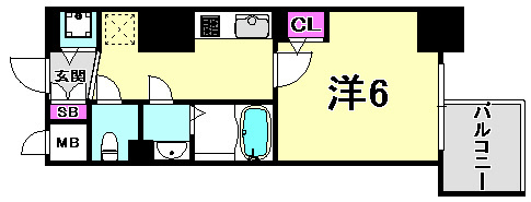 ララプレイス三宮ルミナージュの間取り