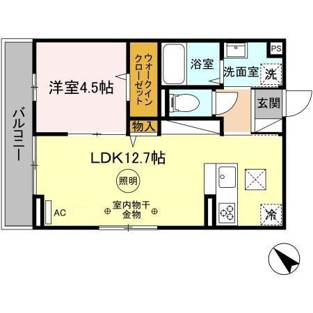 カタンニュードーム前の間取り