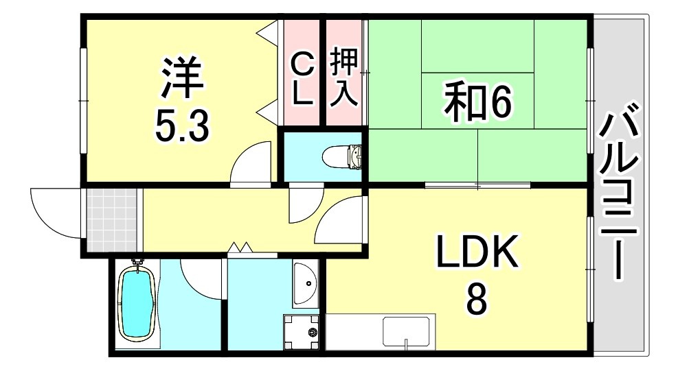 エトワール長尾の間取り