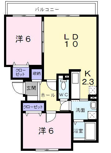 サニーイーストＢの間取り