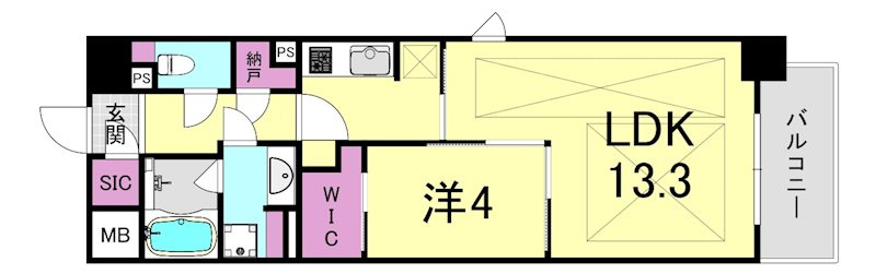 ブランズ大阪本町の間取り