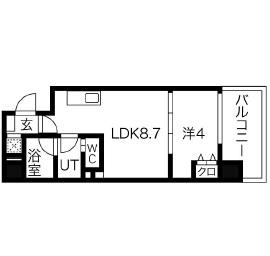 ブエナビスタ上町の間取り