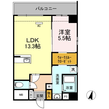 フォレストドルフ天神の間取り
