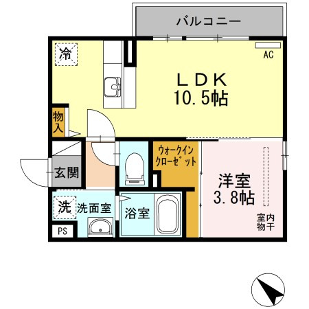 D-room博多駅南の間取り