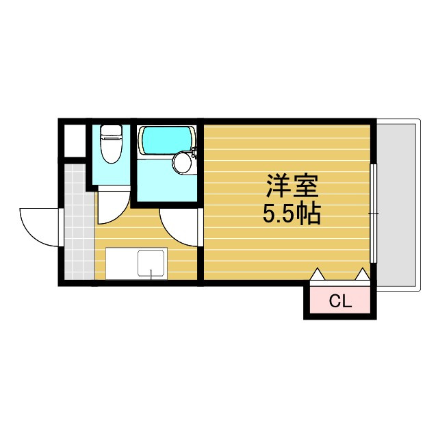 クオーレ十三東の間取り