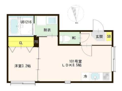 【間取り】 | ハーモニーテラス梅田ⅩⅧ