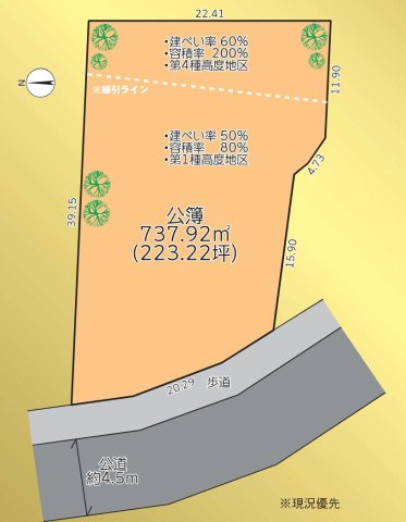 泉区中田北1丁目 土地 21800万円