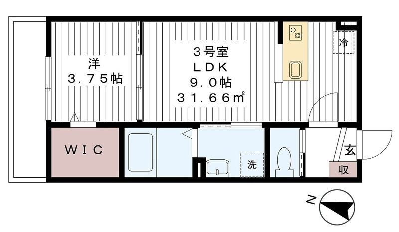 AJ蘇我Ⅱの間取り