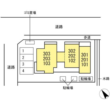D-ROOM香住ヶ丘公園Ⅰの区画図