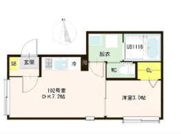【間取り】 | ハーモニーテラス梅田ⅩⅧ