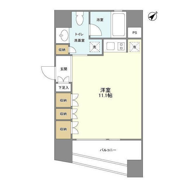 プラティーク新宿ＷＥＳＴの間取り