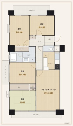 丸美ロイヤル井原の間取り