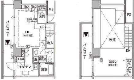 東雲キャナルコートＣＯＤＡＮ２０号棟の間取り|間取りです。