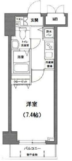 【間取り】 | グランド・ガーラ日本橋茅場町 | 間取りです。