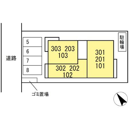 D-ROOM香住ヶ丘公園Ⅱの区画図