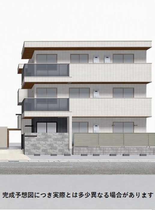 D-ROOM香住ヶ丘公園Ⅱの外観パース|完成予想図（実際と異なる場合があります）