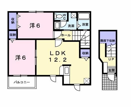 パルテール　Ａの間取り
