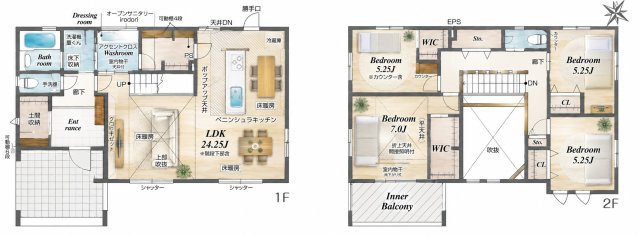【間取り】 | 小田急多摩線「五月台」新築戸建て