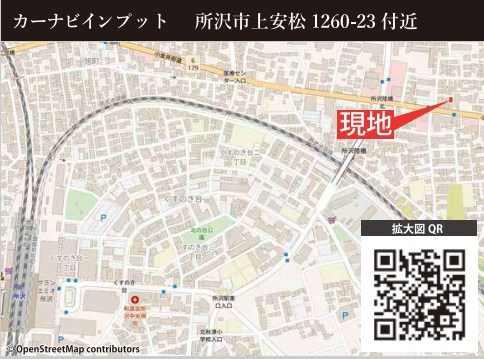 仲介手数料無料　KEIAI GRACE所沢市上安松19期・新築全1棟の地図