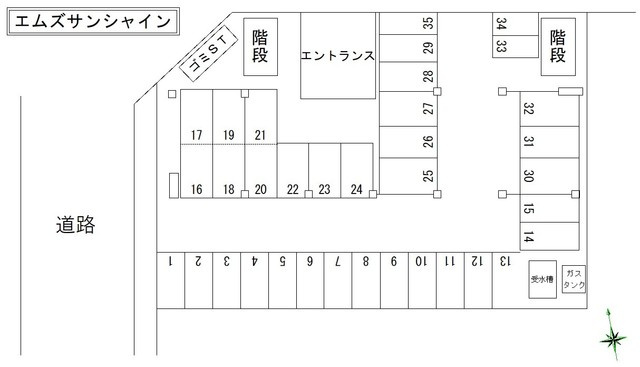 エムズサンシャインの駐車場