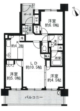 【間取り】 | ザ・パークハウス駒込丘邸フレシア