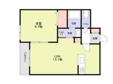 フルール滝野川の間取り