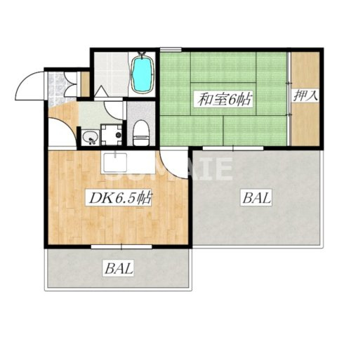 阿久津マンションの間取り|間取りです