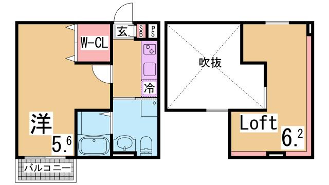 神戸市長田区菅原通２丁目のアパートの間取り