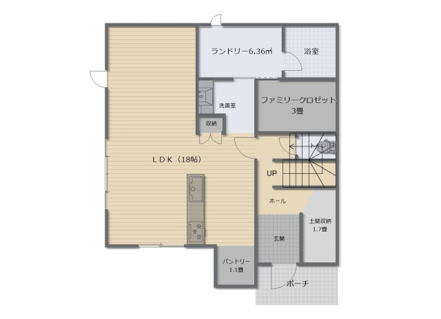 高砂市阿弥陀町北池中古戸建ての間取り