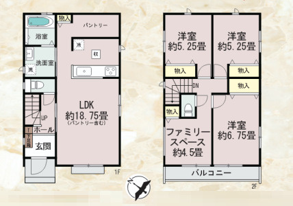 【間取り】 | 福岡市博多区板付5丁目　D号棟（全7棟）【仲介手数料無料・0円】 | 平日、土日祝日もお好きな日時にご見学可能です。お気軽にお問合せ下さい。
