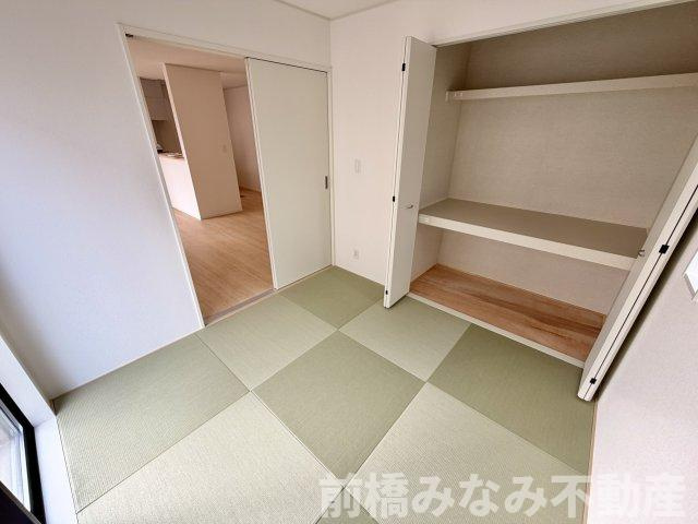 【新築】前橋市堀之下町第1　２号棟(全４棟)　クレイドルガーデン　新築建売分譲の和室|和室があれば、来客や子供用のスペースとして活躍します