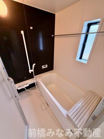 【新築】前橋市堀之下町第1　２号棟(全４棟)　クレイドルガーデン　新築建売分譲の浴室|きれいなお風呂です