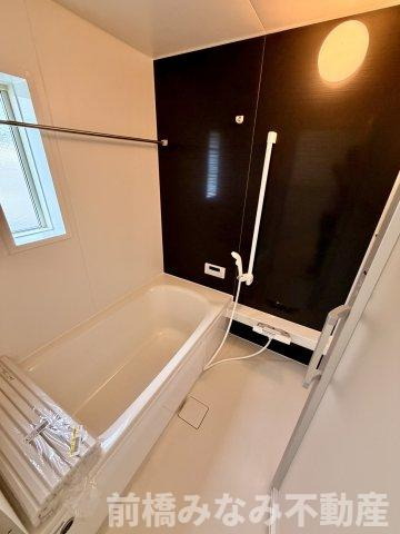 【新築】前橋市堀之下町第1　１号棟(全４棟)　クレイドルガーデン　新築建売分譲の浴室|ゆったり過ごせるお風呂です