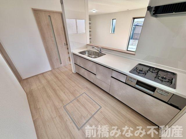 【新築】前橋市古市町　限定１棟　ハートフルタウン　新築建売のキッチン|きれいなキッチンです