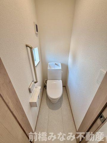 【新築】前橋市古市町　限定１棟　ハートフルタウン　新築建売のトイレ|トイレも気になるポイント